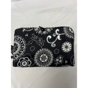 Thirty-One Jewelry Roll with Pouches 201A Onyx Medallion Travel‎ Organizer